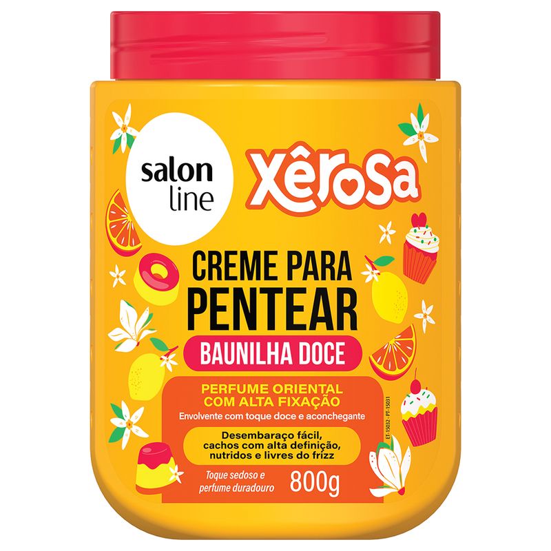 Creme de Pentear Salon Line Xerosa Baunilha Doce 880g