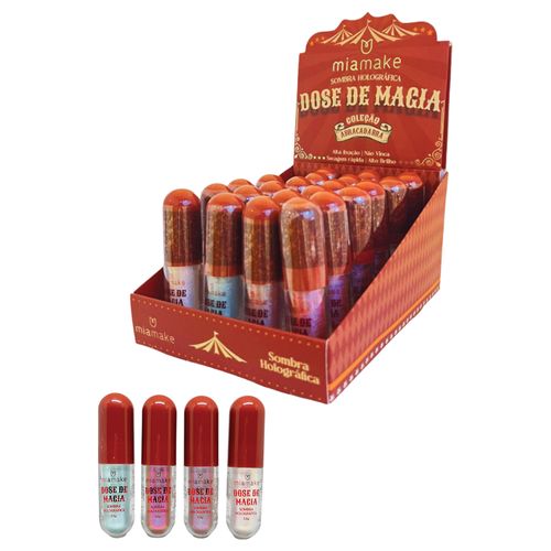 DISPLAY SOMBRA HOLOGRÁFICA DOSE DE MAGIA COM 24 UNIDADES