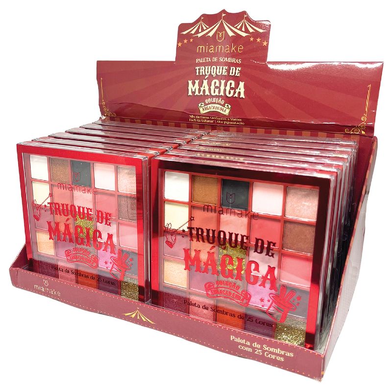 PALETA 25 CORES TRUQUE DE MAGICA MIA MAKE