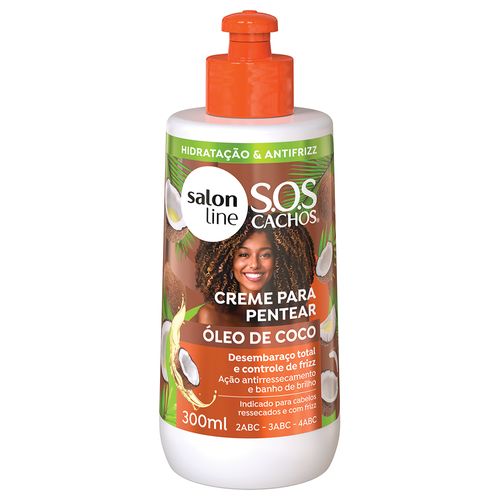 Creme Para Pentear Salon Line Sos Cachos Coco 300ml