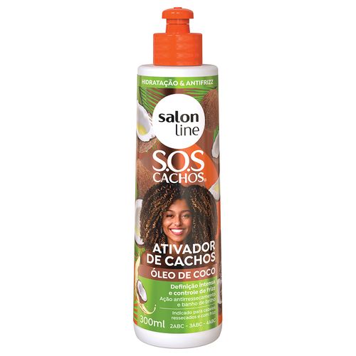 Ativador De Cachos Salon Line Sos Cachos Coco 300ml