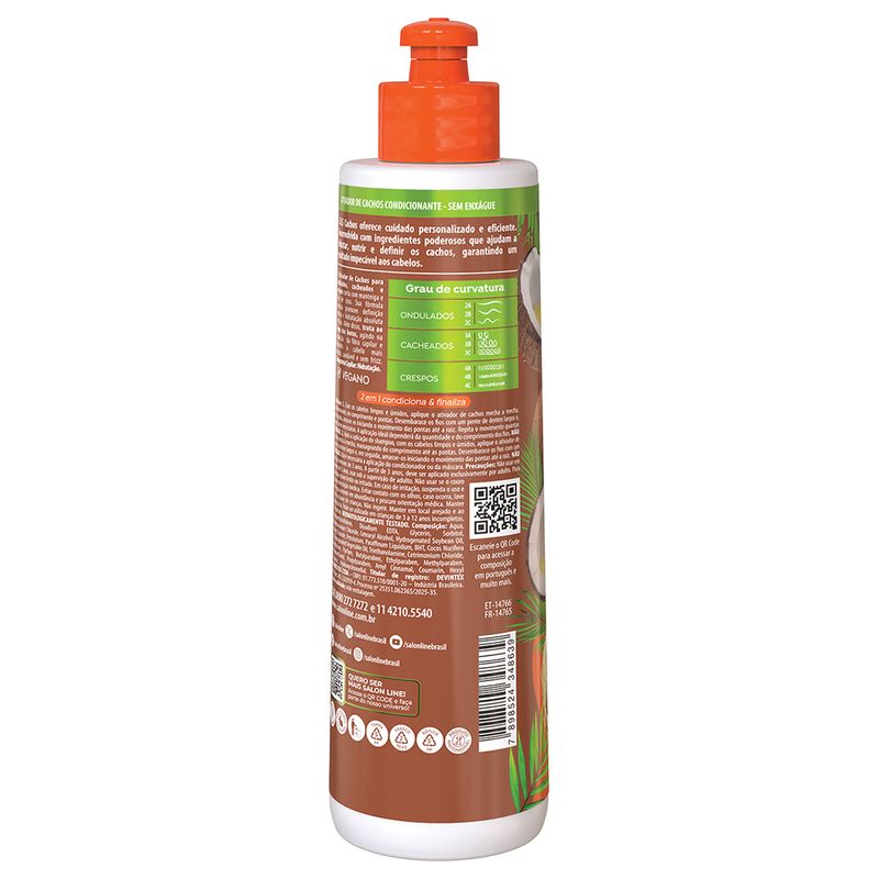 Ativador De Cachos Salon Line Sos Cachos Coco 300ml