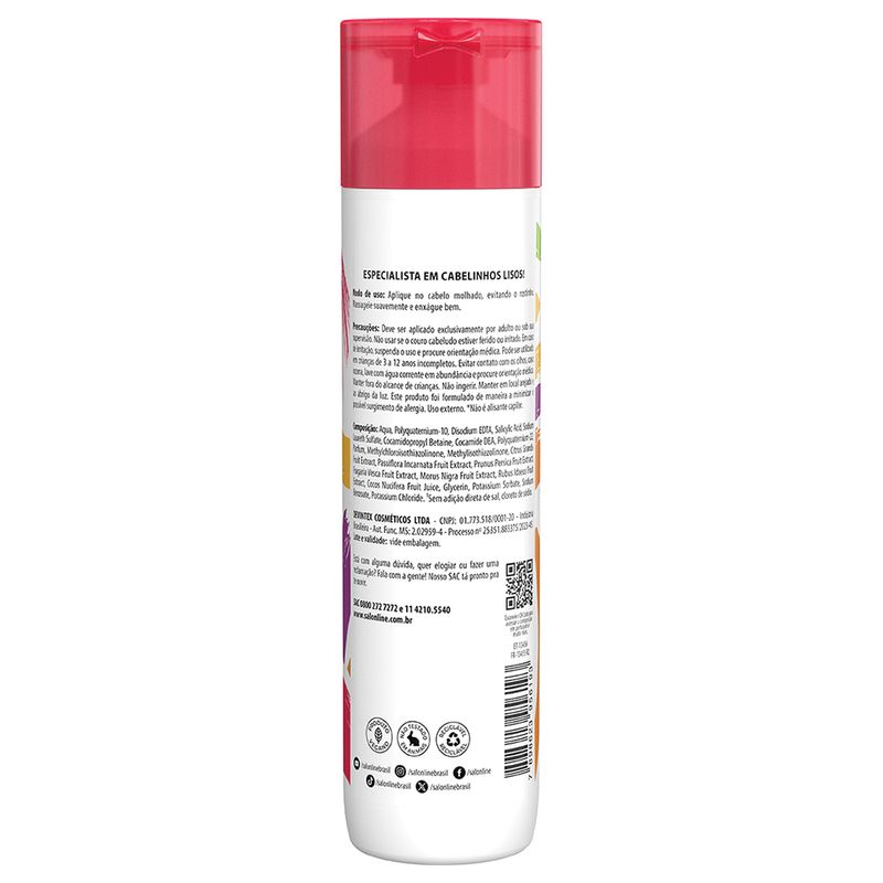 Shampoo Salon Line Meu Lisinho Kids Salada De Frutas 300ml