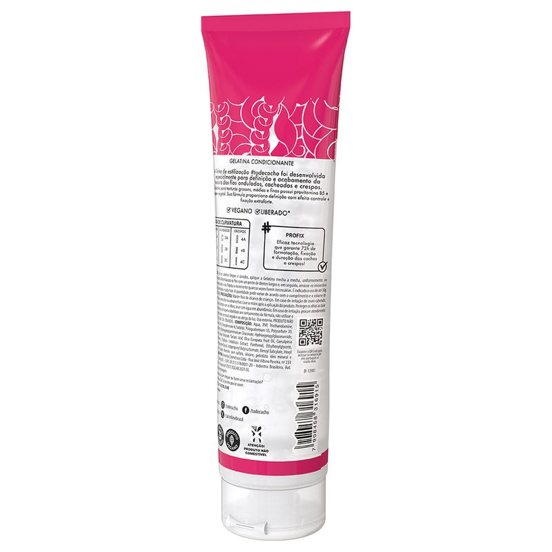 Gelatina Salon Line -Todecacho Estilizacao Fixacao Extra Forte 280g
