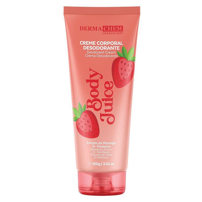 Creme Hidratante Corporal Dermachem Morango 100g