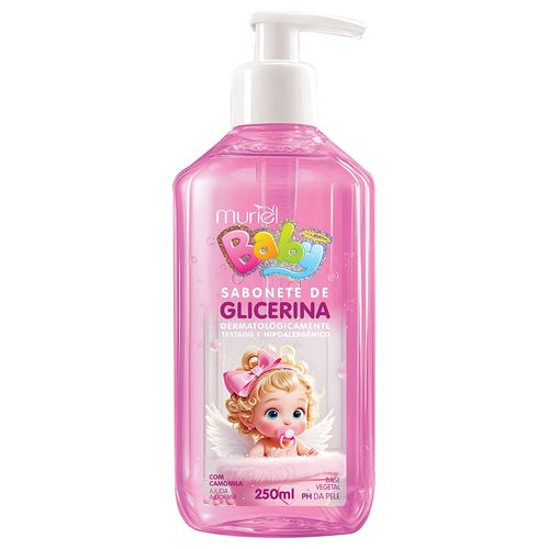 Sabonete Líquido De Glicerina Muriel Baby Rosa 250ml