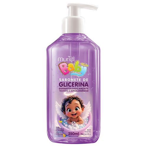 Sabonete Líquido De Glicerina Muriel Baby Lavanda 250ml