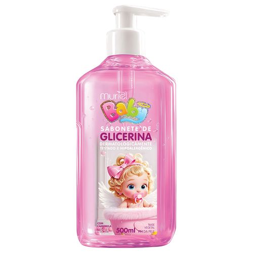 Sabonete Líquido De Glicerina Muriel Baby Rosa 500ml