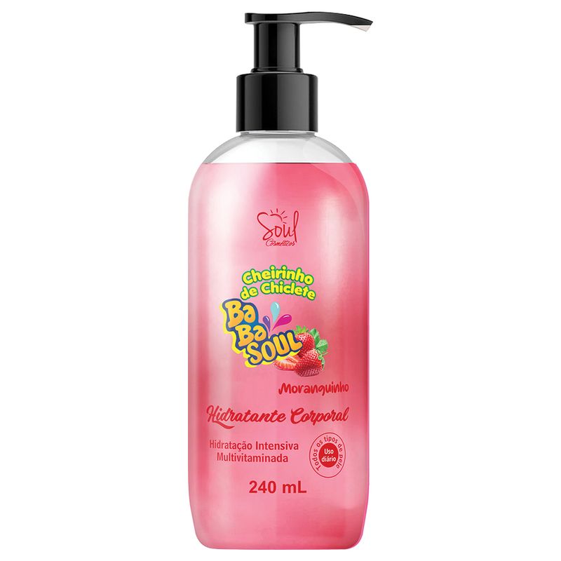 Hidratante Corporal Babasoul Soul Morango 240ml