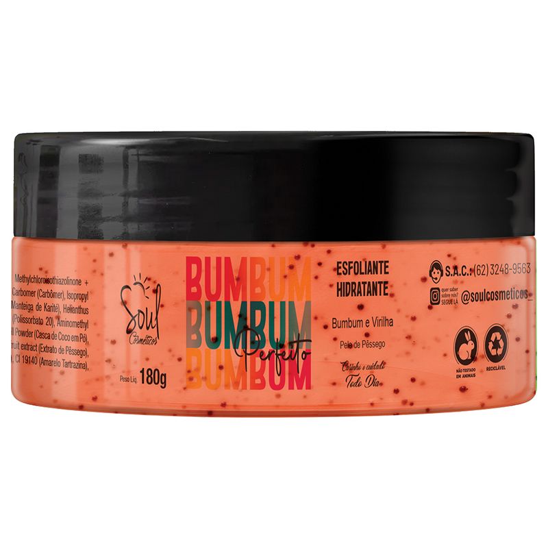 Esfoliante Hidratante Soul Bumbum Perfeito 180g