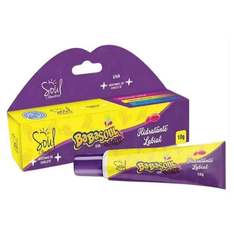 Hidratante Labial Babasoul Uva 10g