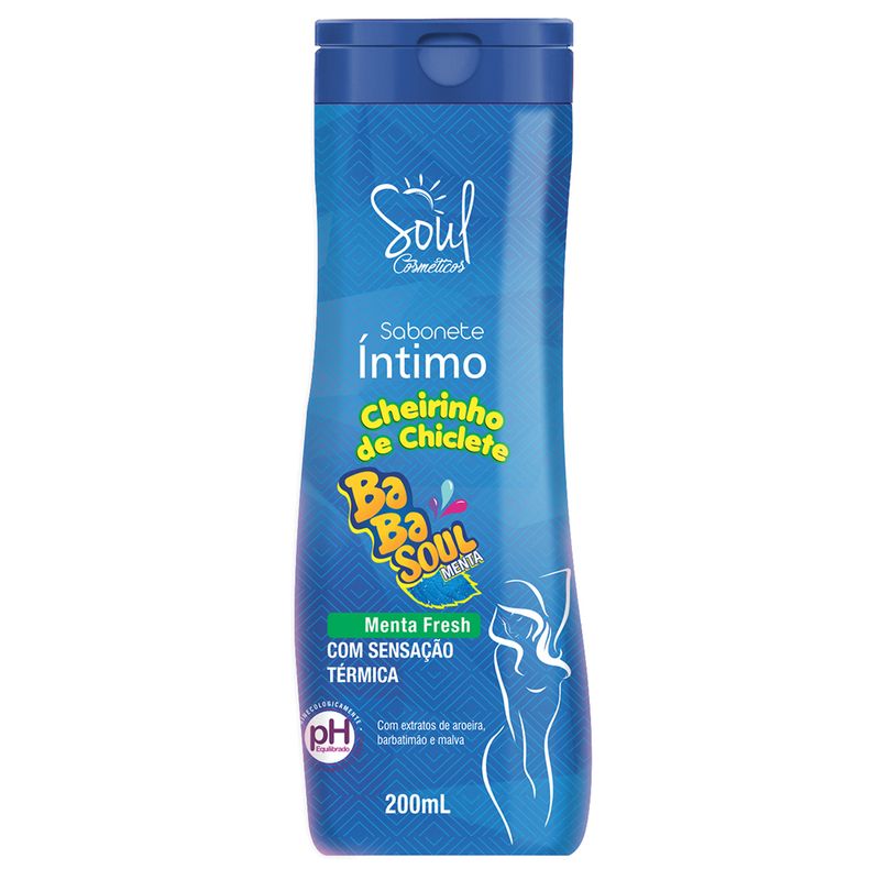 Sabonete Intimo Babasoul Menta 200ml