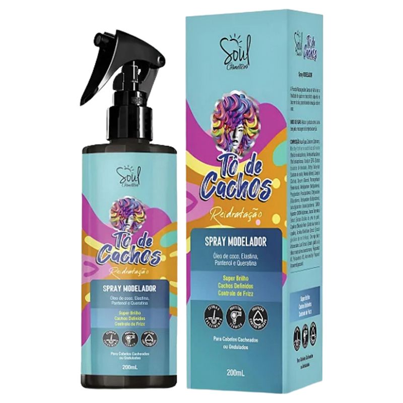 Spray Modelador Termico Soul To De Cachos 200ml