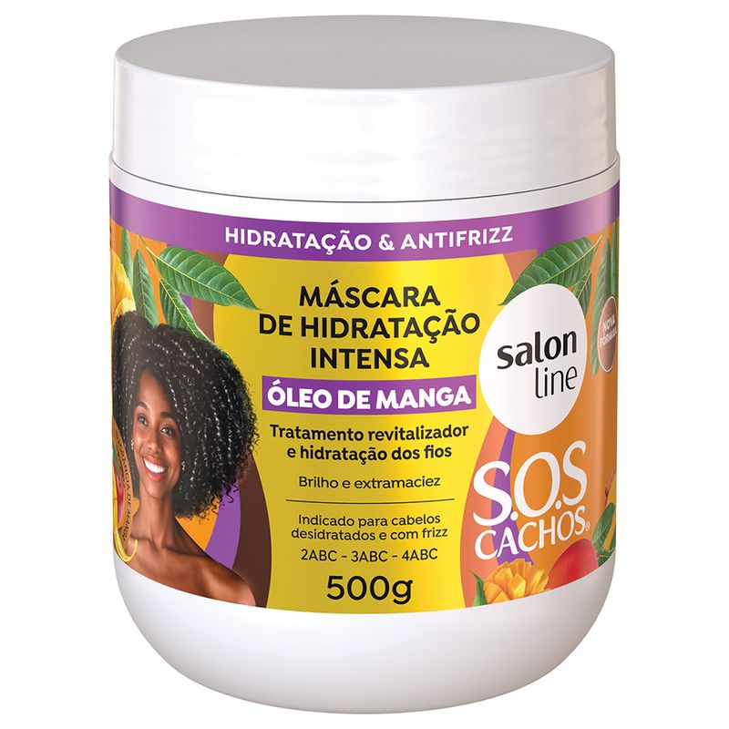 Mascara De Hidratacao Salon Line Sos Cachos Oleo De Manga 500g