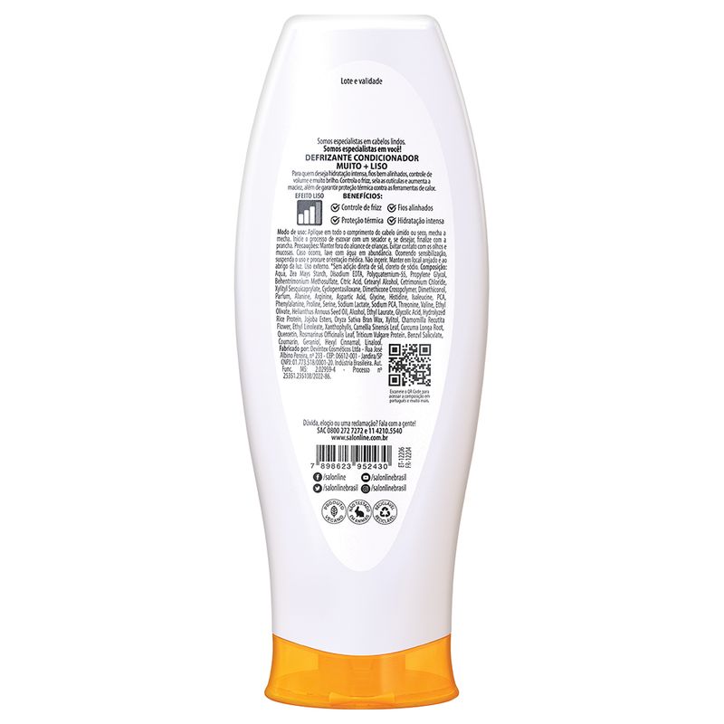 Defrizante Salon Line Meu Liso Muito - Liso 200ml