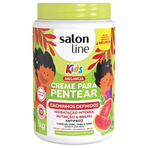 Creme De Pentear Salon Line Kids Cachinhos Definidos Melancia 1k