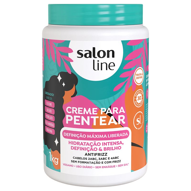 Creme Para Pentear Salon Line Definicao Maxima Liberado 1kg
