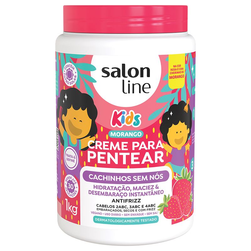 Creme para Pentear Salon Line Kids Cachinhos Sem Nos 1kg