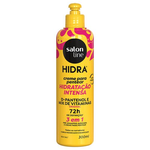 Creme de Pentear Hidra 3 em 1 D-Pantenol Salon Line 300 ML
