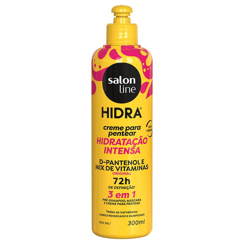 Creme de Pentear Hidra 3 em 1 D-Pantenol Salon Line 300 ML