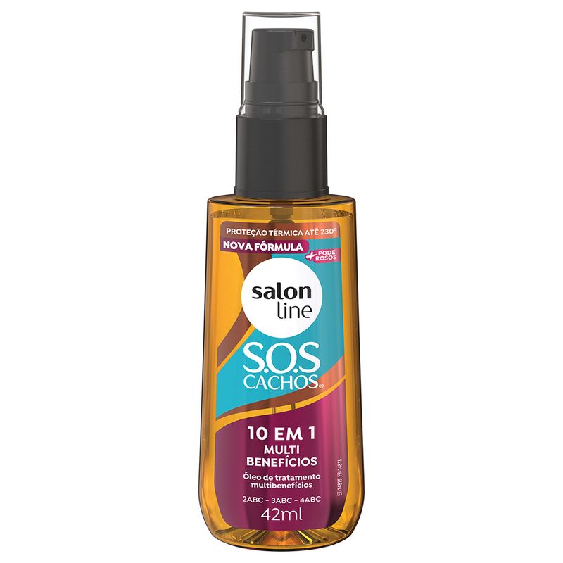 10 em 1 Multi BenefIcios Oleo de Tratamento Sos Cachos 42 ML