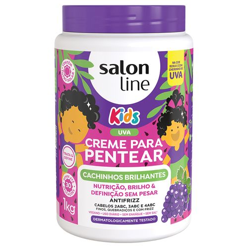 Creme para Pentear Salon Line Kids Cachinhos Brilhantes 1kg