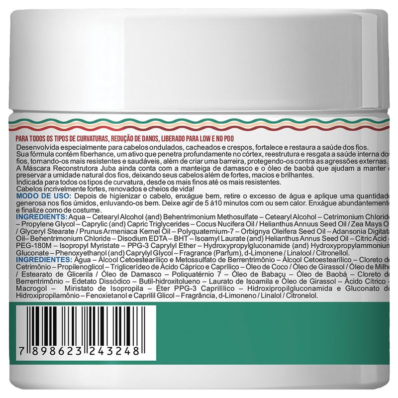Mascara Reconstrutora Condicionante Juba - 500g