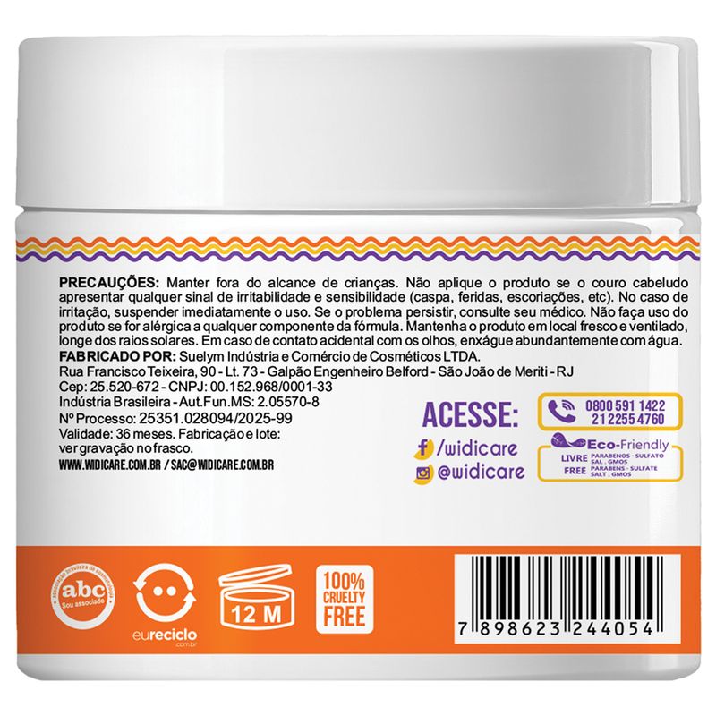 Manteiga Mascara Widi Care Juba Butter Oil Fortalecedora 300g