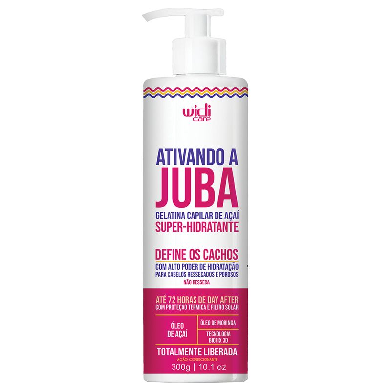 Gelatina Widi Care Juba Ativando a Juba Super Hidratante 300g