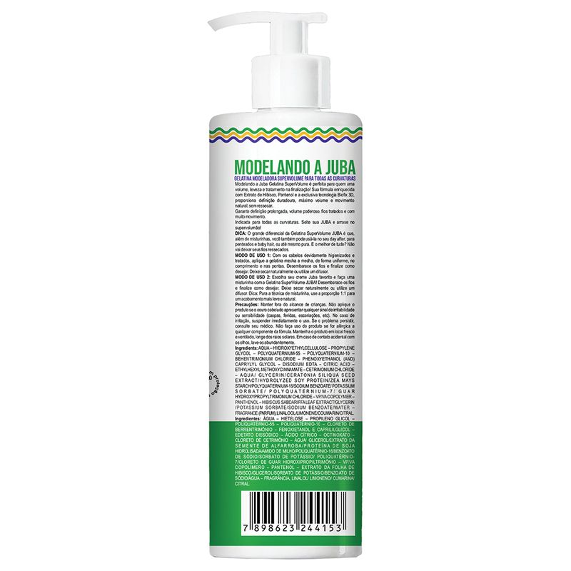 Gelatina Widi Care Modelando A Juba Super Volume 300g