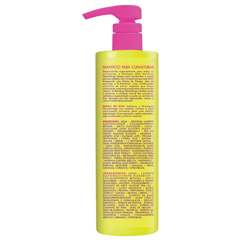 Shampoo Phytomanga Para Curvaturas 500ml