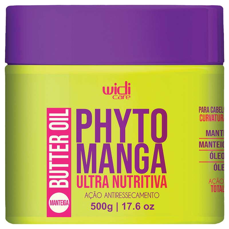 Manteiga Mascara Widi Care Phytomanga Butter Oil Ultra Nutritiva 500g