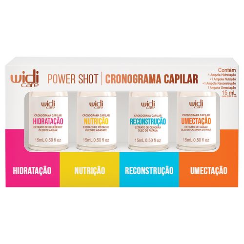 Kit Cronograma Capilar Widi Care Power Shot 60ml