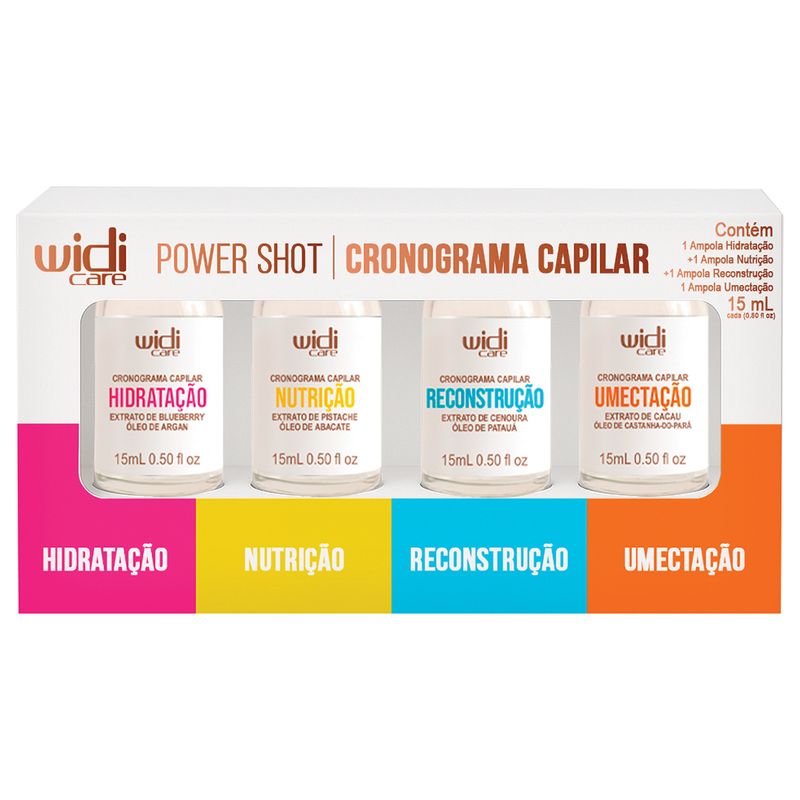 Kit Cronograma Capilar Widi Care Power Shot 60ml