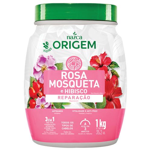 CREME MULTI 3EM1 ORIGEM NAZCA ROSA MOSQUETA E HIBISCO 1KG