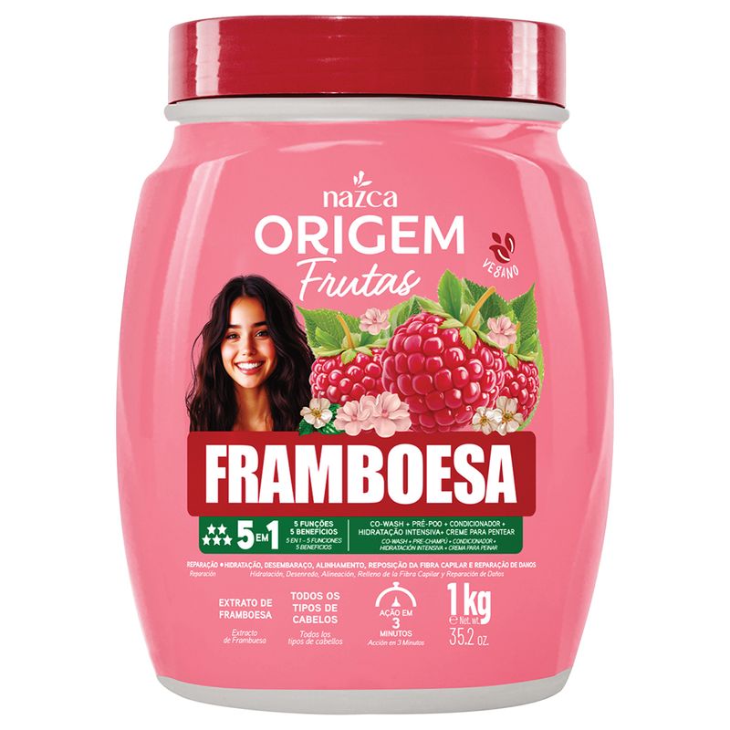 CREME MULTI 5EM1 ORIGEM NAZCA FRAMBOESA 1KG