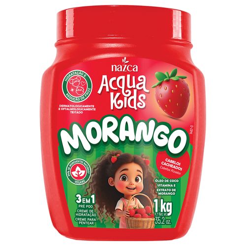 CREME MULTI 3EM1 ACQUA KIDS NAZCA MORANGO 1KG