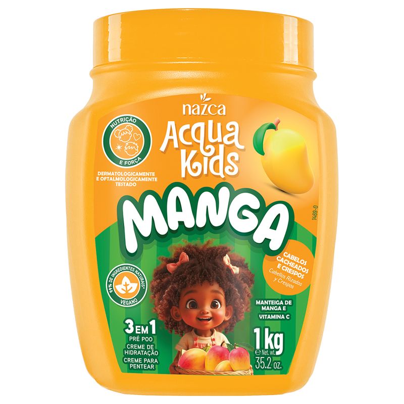 CREME MULTI 3EM1 ACQUA KIDS NAZCA MANGA 1KG