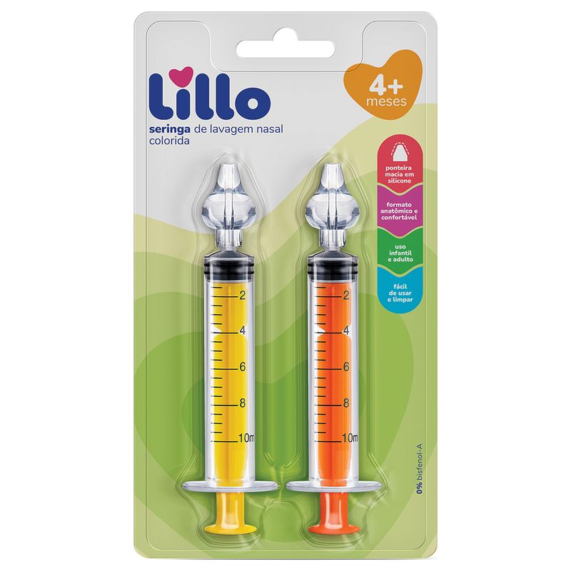SERINGA DE LAVAGEM NASAL LILLO COLORIDA