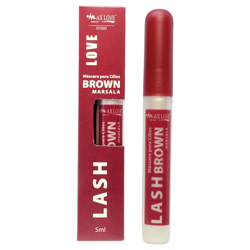 MASCARA DE CILIOS LASH BROWN MARSALA 42 MAX LOVE