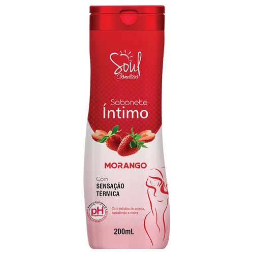 SABONETE ÍNTIMO SOUL MORANGO 200ML