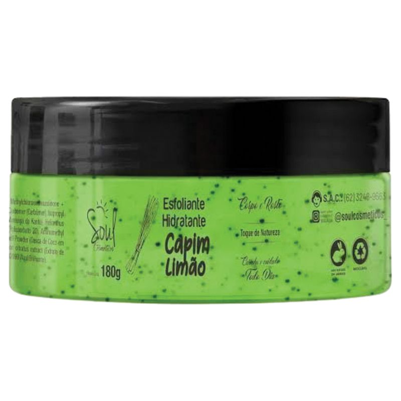 ESFOLIANTE HIDRATANTE SOUL CAMPIM LIMAO 180G
