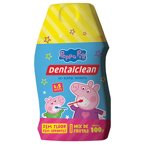 Gel Dental Dentalclean Peppa Sem Flúor E Corantes 100g