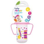 Copo Educativo Lolly Baby Tip 150ml Rosa Com Alca