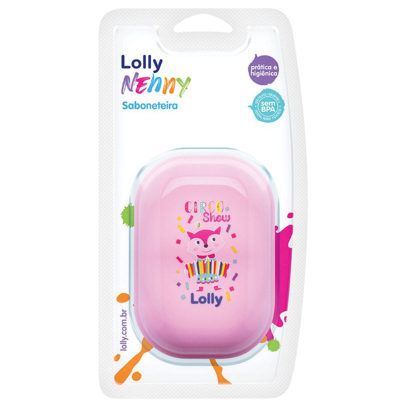 Saboneteira Lolly Baby Plus Tip Rosa Blister