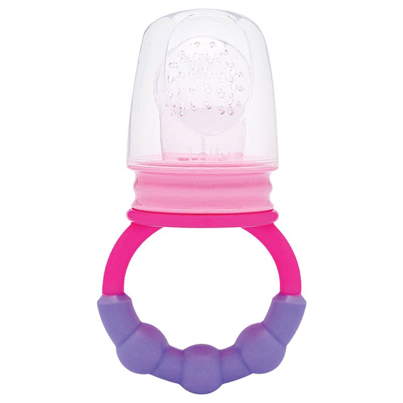 Alimentador Infantil Lolly Baby Silicone Rosa Blister