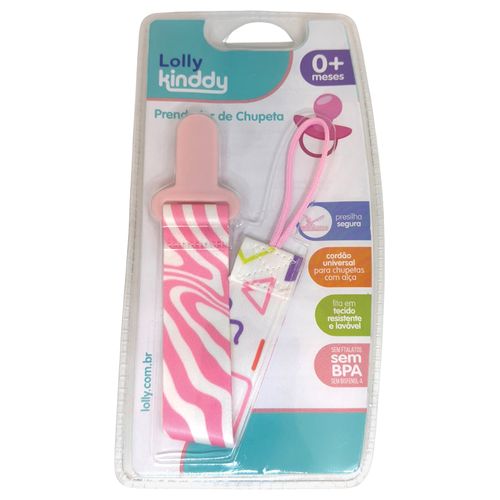 Prendedor De Chupeta Lolly Baby Color Rosa