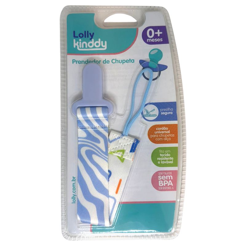 Prendedor De Chupeta Lolly Baby Color Azul