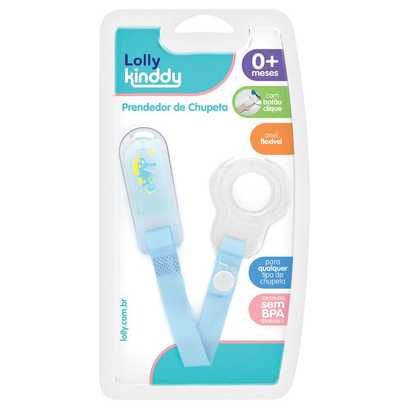Prendedor De Chupeta Lolly Baby Color Azul