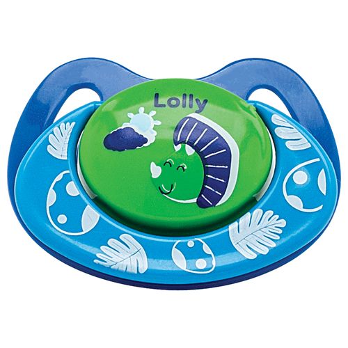 Chupeta Lolly Baby Viva Tamanho 2 Silicone Bico Ortodôntico Azul Blister